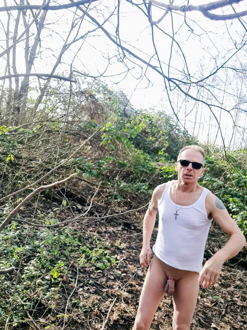 nuude in the forest