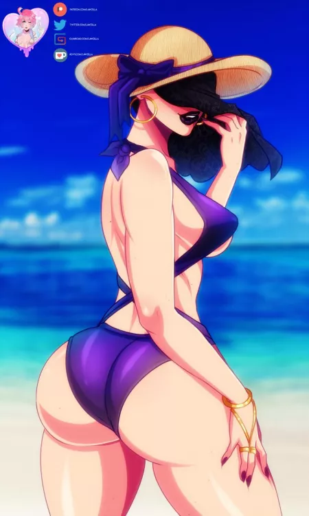 Nøkk in a sexy bikini (Lawzilla)