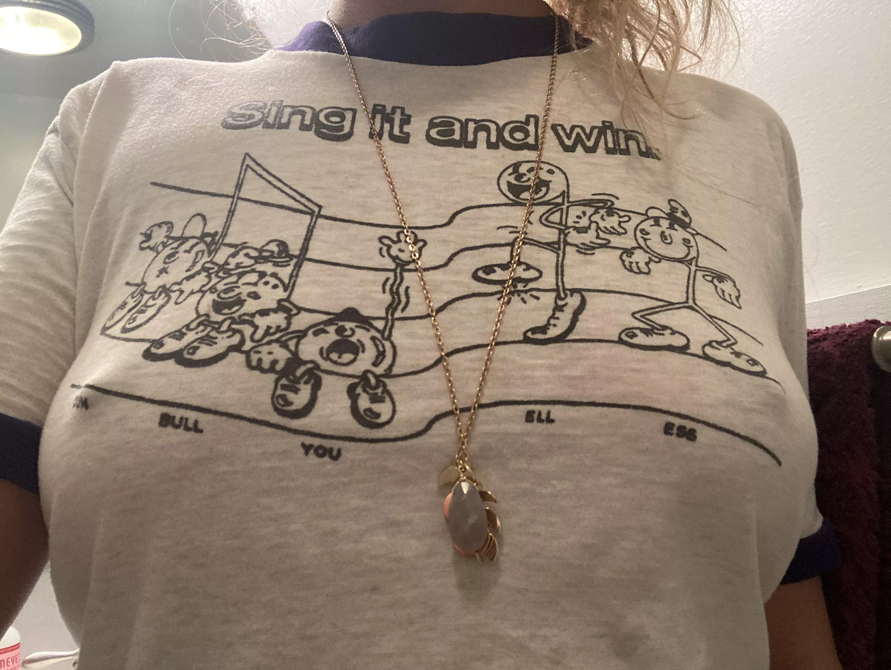 Obsessed with this shirt I got at the antique show. Obsessed with this shirt I got at the antique show.