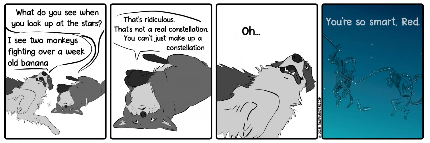 [OC] Constellations - Ralph and Red