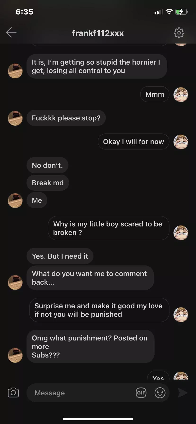 [OC] how lovely he’s breaking little by little 😏