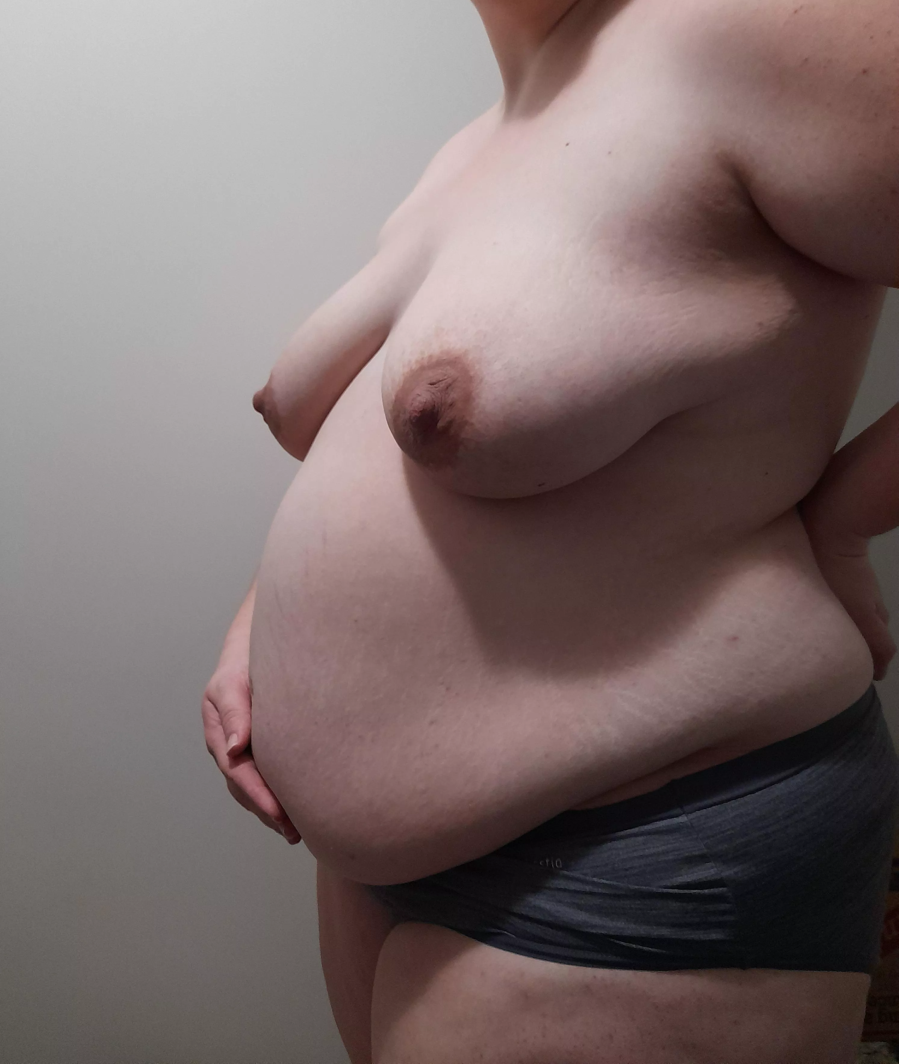 (Oc) I've been pretty quiet lately and here's the reason why - I'm 24 weeks pregnant with unexpected baby number 3! Let me know if you want more of this pregnant body ? (Oc) I've been pretty quiet lately and here's the reason why - I'm 24 weeks pregnant with unexpected baby number 3! Let me know if you want more of this pregnant body ?
