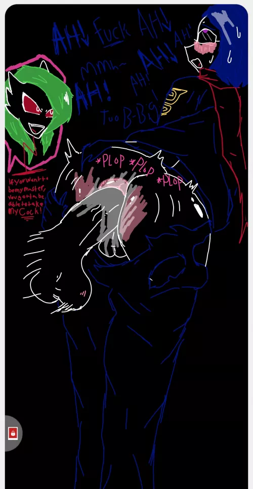 [OC] Lucus learning why she the alpha. (I made this)