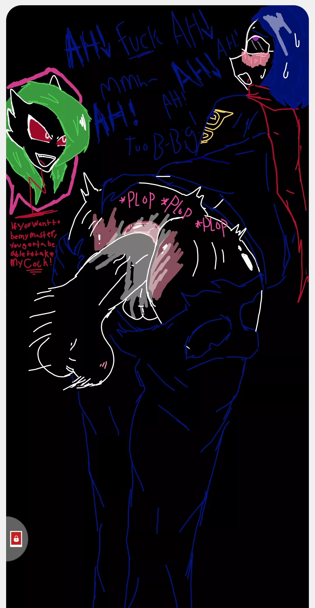 [OC] Lucus learning why she the alpha. (I made this)