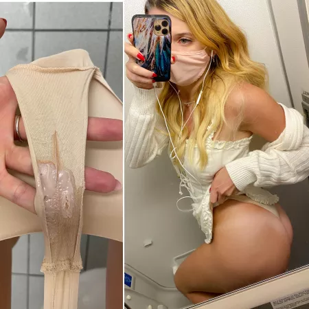 [oc] My little 18 yo pussy was a little excited today 🍑😋