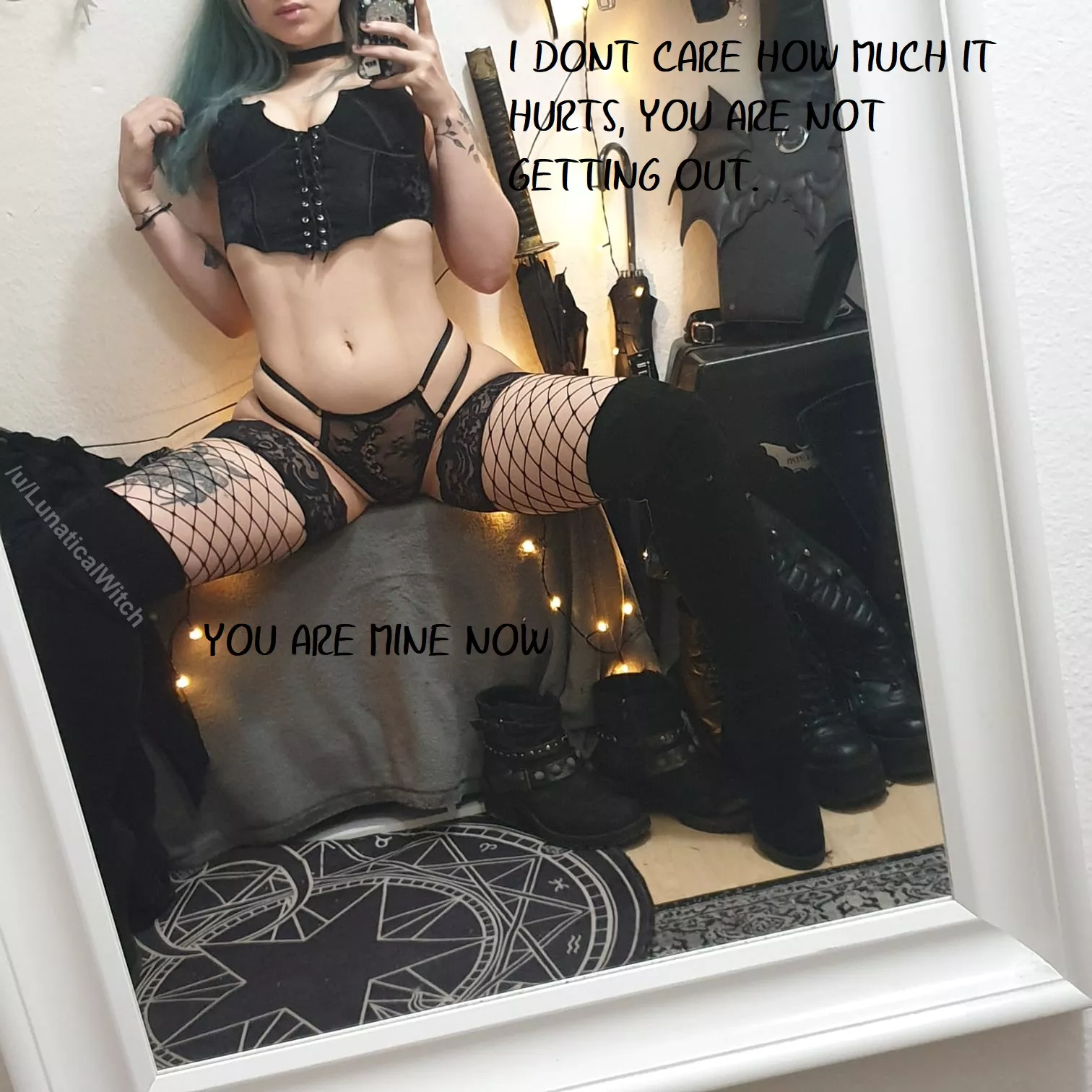 OC - Turning my keyholder fetish into captions (Photo is me so be nice) | Locktober is almost over, have you started begging to get out before No Nut November begins? 😈