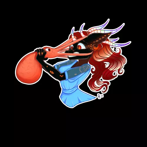 octopus stuck on your face? (art commission by me ❤)