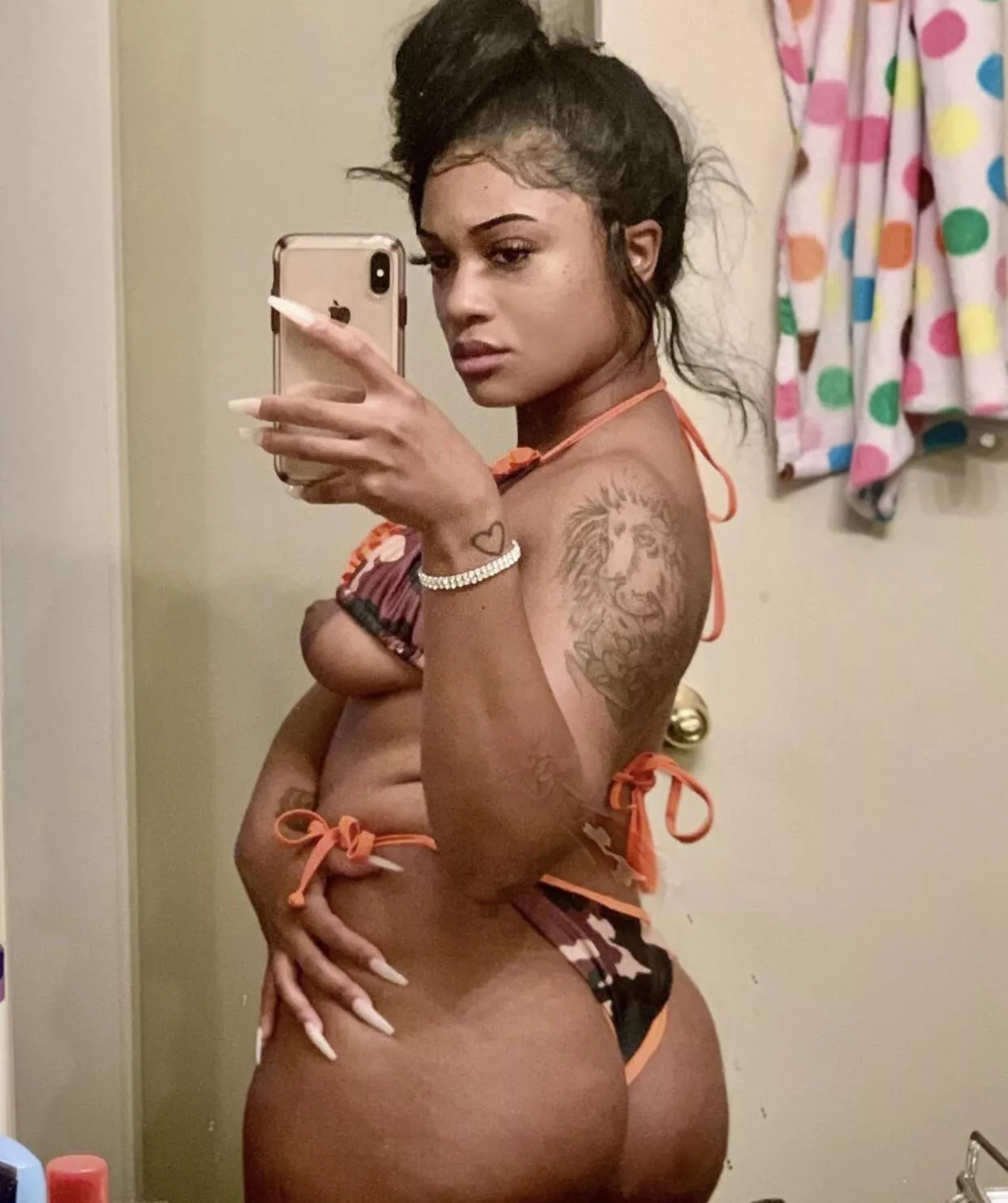 Of course a n***** bitch like myself casually let’s my nipple hang out for all the white men to see today 🥰 KIK// FineAssSub