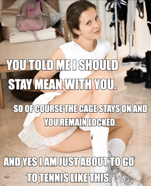 Of course, the cage stays on ๐คญ Of course, the cage stays on ๐คญ