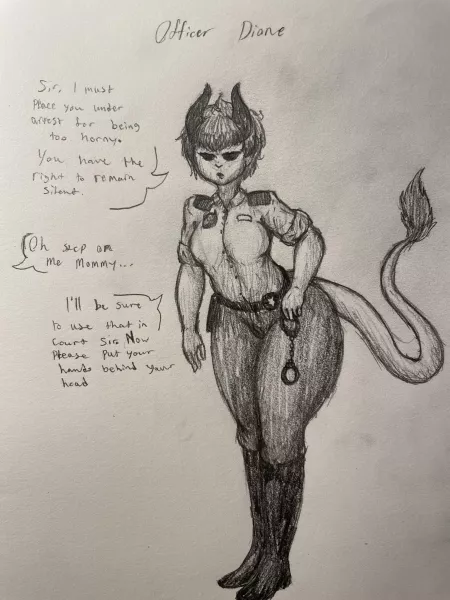 Officer Dione the newest cop on the Horny Police, OC