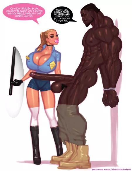 Officer Gold just won't stop harassing B-Low! Officer Gold just won't stop harassing B-Low!