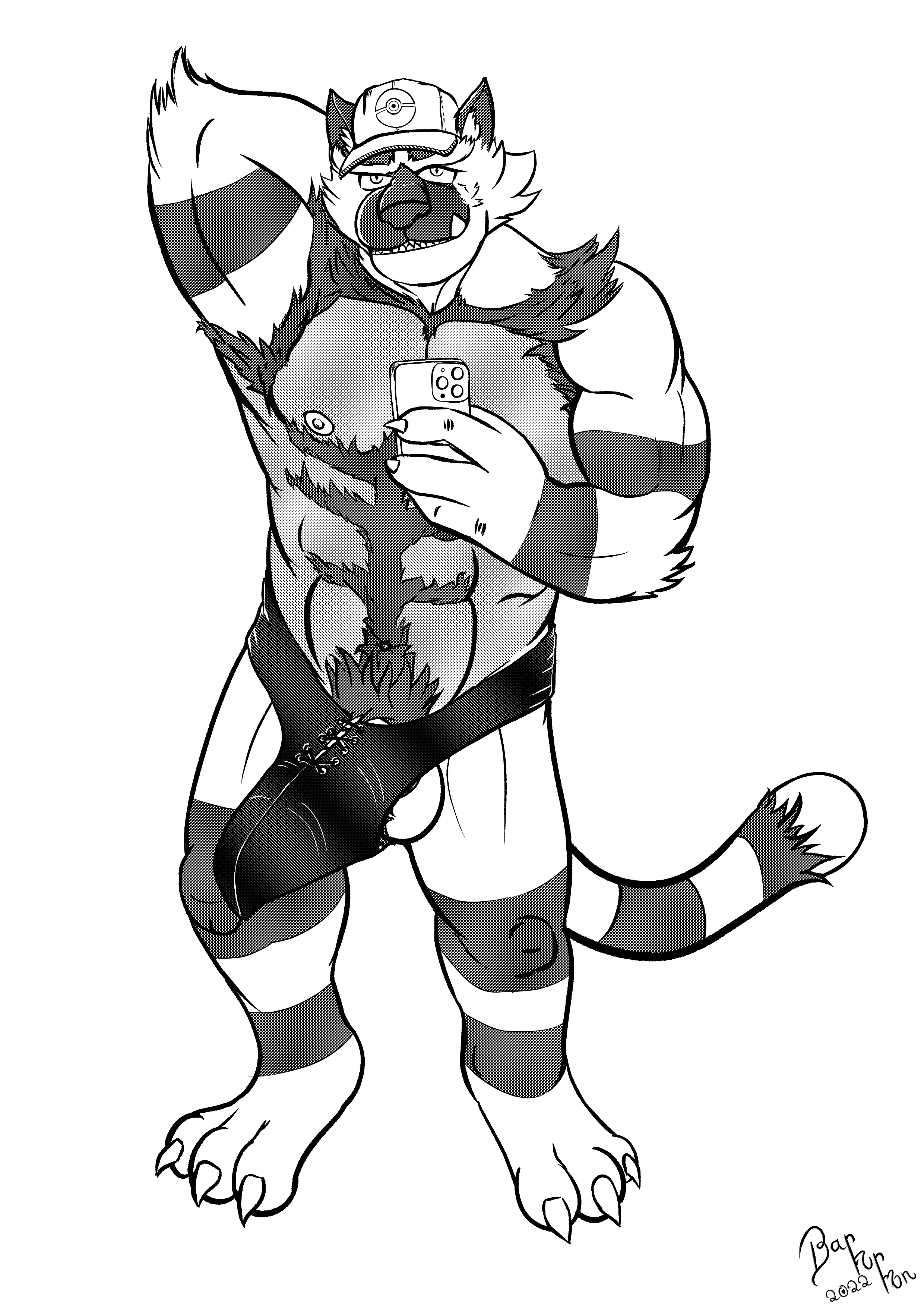 Oh baby why are you taking so long, come on home. Help me with this here. (BarFurMon)