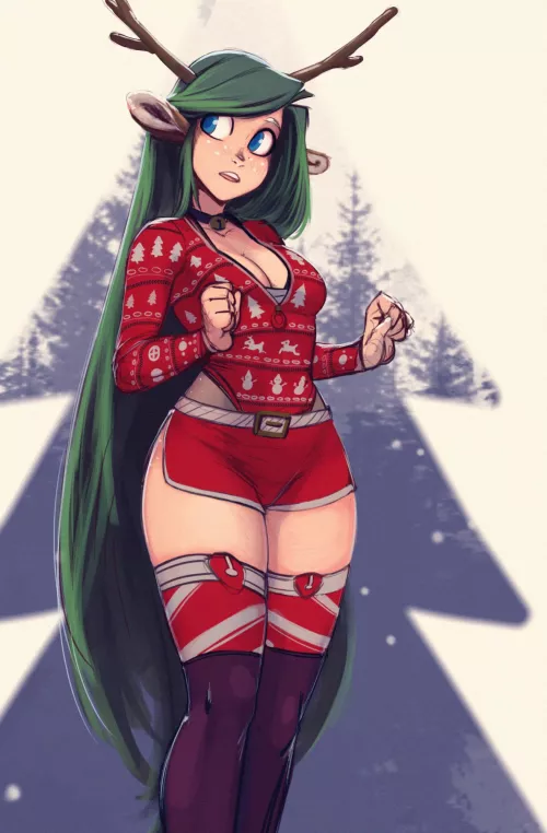 Oh Deer those hips & thighs are thicc