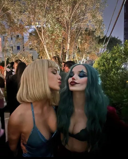 Olivia Rodrigo and Dove Cameron are a cleavage lovers dream Olivia Rodrigo and Dove Cameron are a cleavage lovers dream