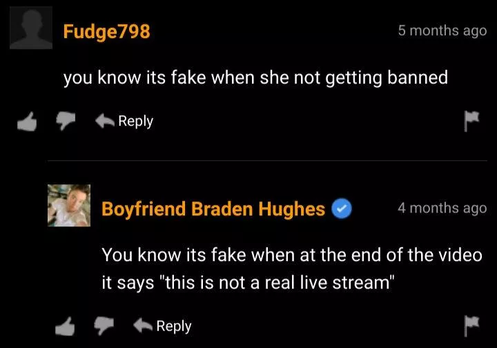 on a 'girl on twitch' video on a 'girl on twitch' video