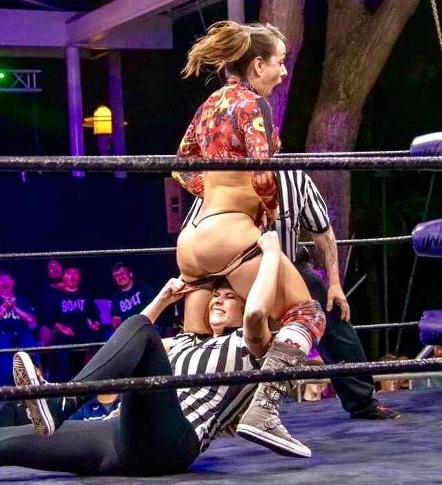 On a wrestling match On a wrestling match