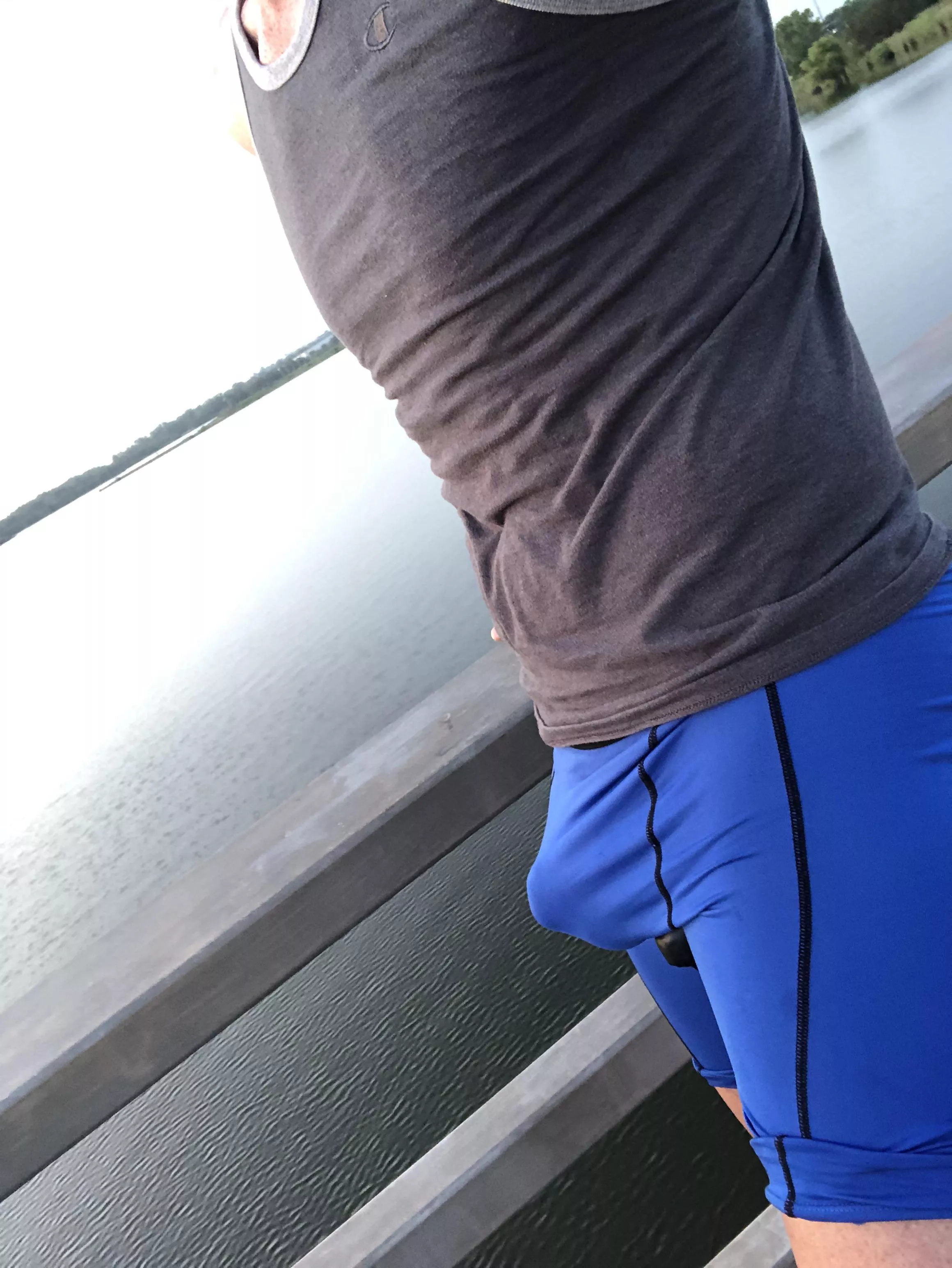 On bike ride. On bike ride.