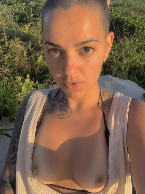 on the beach being a bitch π