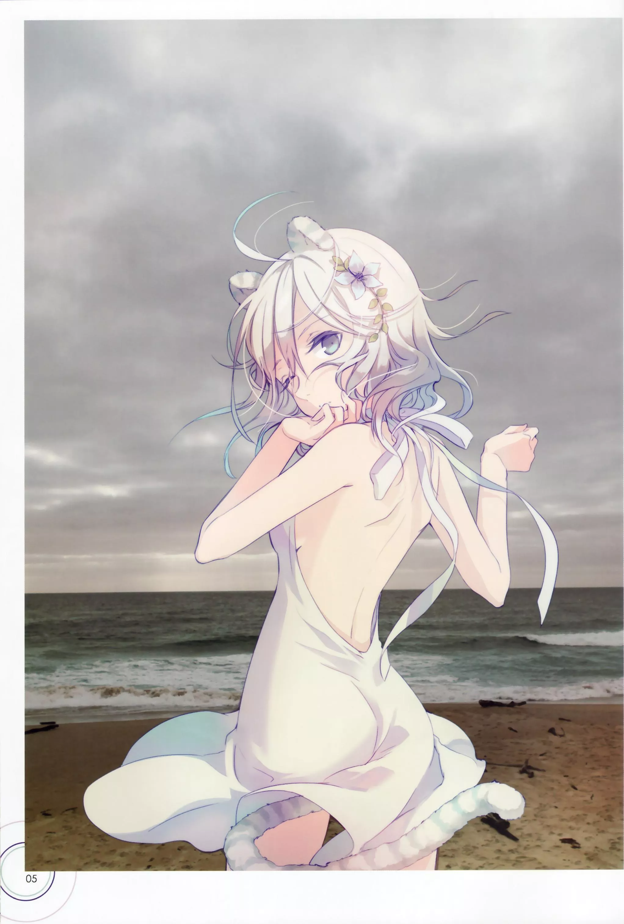 On the beach. On the beach.