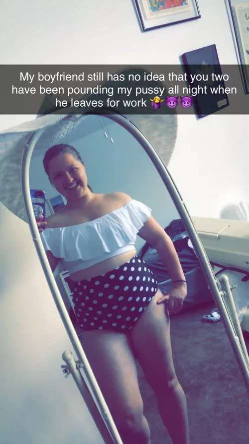 Once my boyfriend comes home from work he always eats my pussy and always thinks Iām āso wetā for him. He has no idea that Iāve had several guys over and they all came deep in my pussy while he was gone š Once my boyfriend comes home from work he always eats my pussy and always thinks Iām āso wetā for him. He has no idea that Iāve had several guys over and they all came deep in my pussy while he was gone š