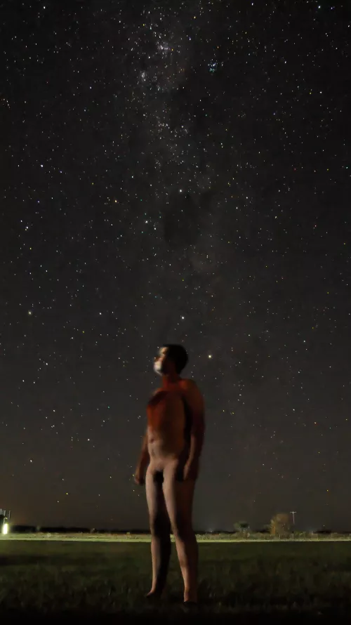 One more magical night, me, the sky, the full moon and every possible star, the universe is magical🌌💙