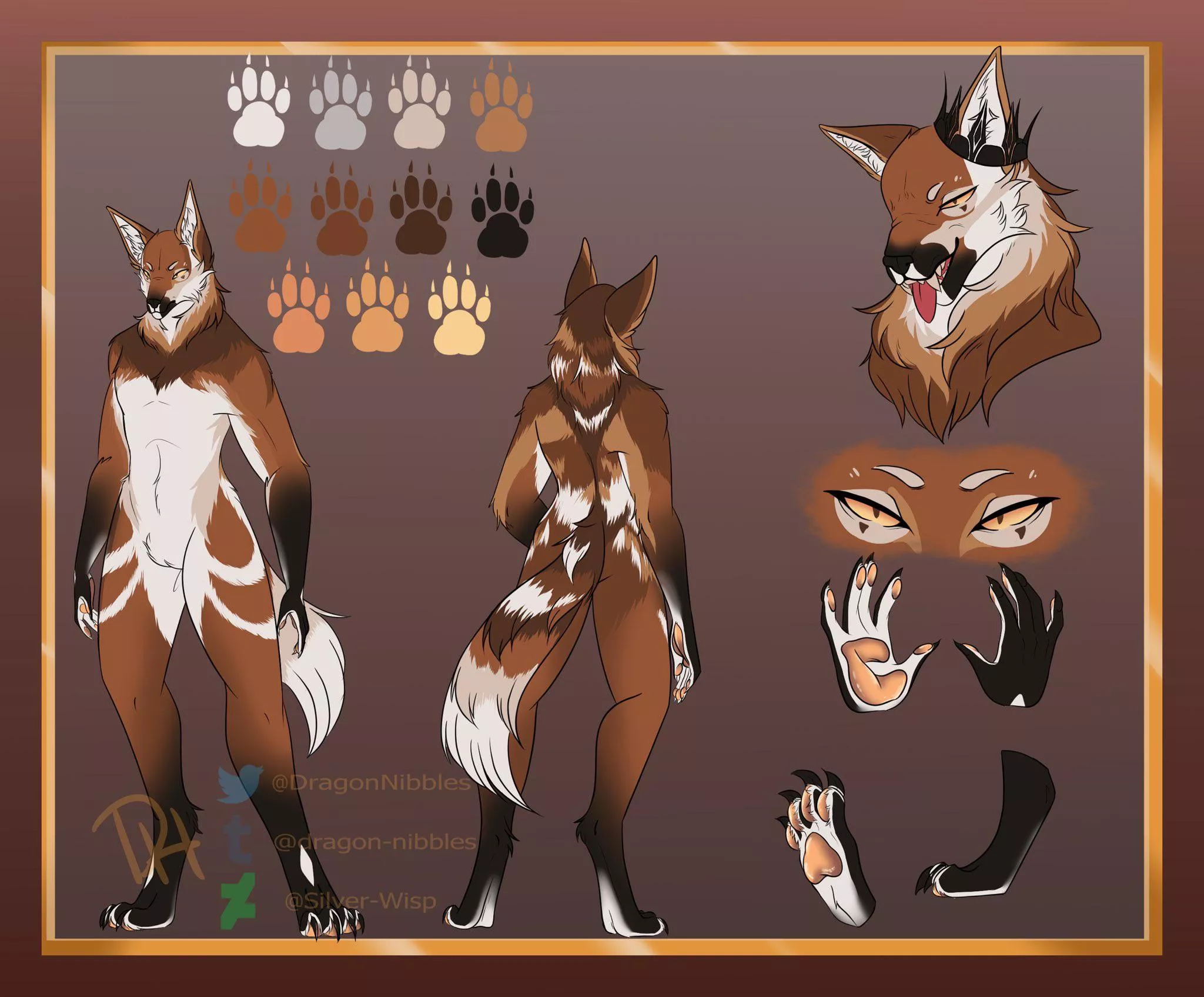 One of my best furry ref commissions I’ve done for someone over on discord <3