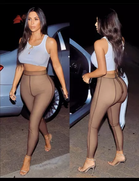 One of my favorite looks, see through no bra, and those pantss