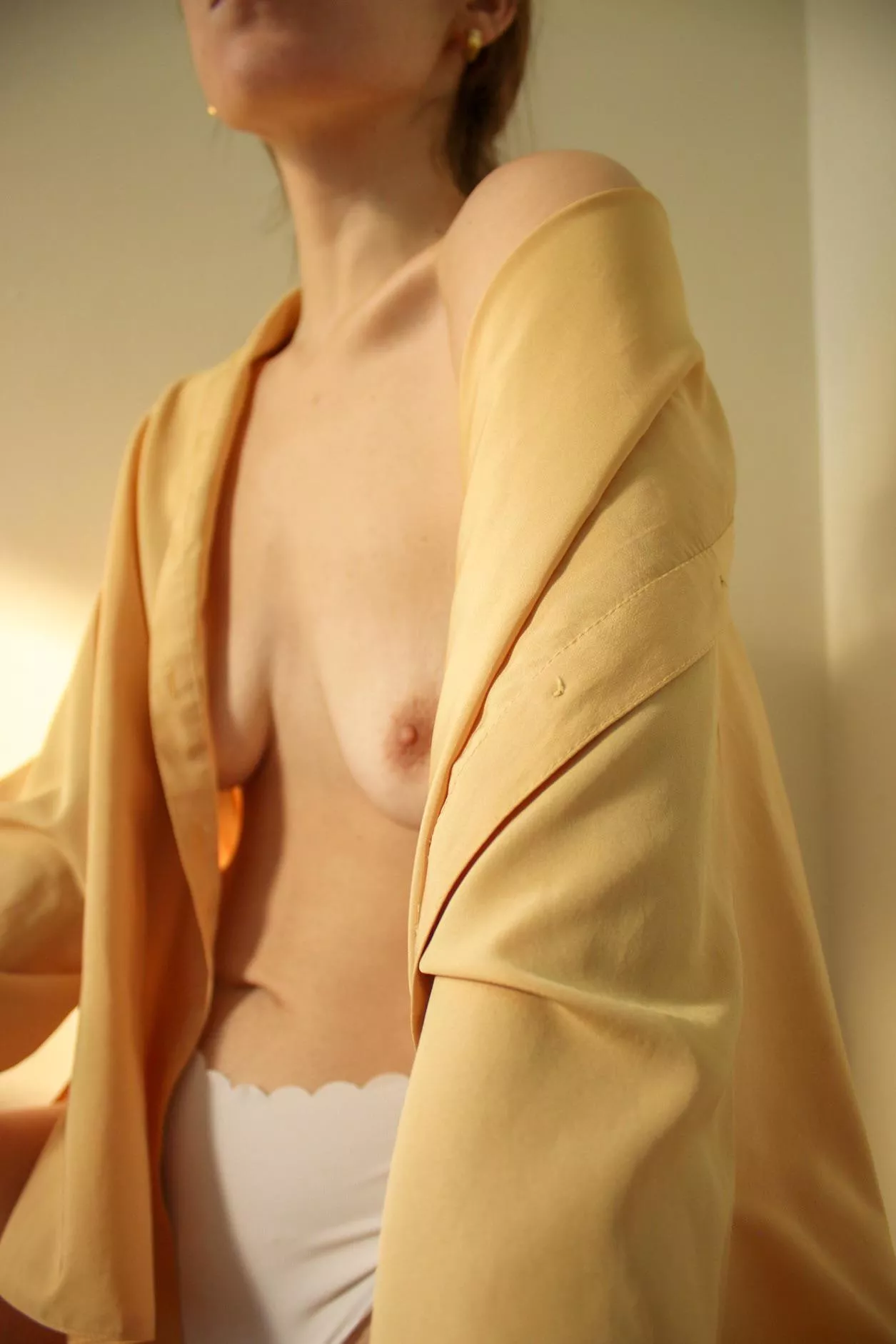 one of my favorite self portraits; i initially viewed it as unflattering, yet i am allowing myself to love and feel safe in every position my body presents :)