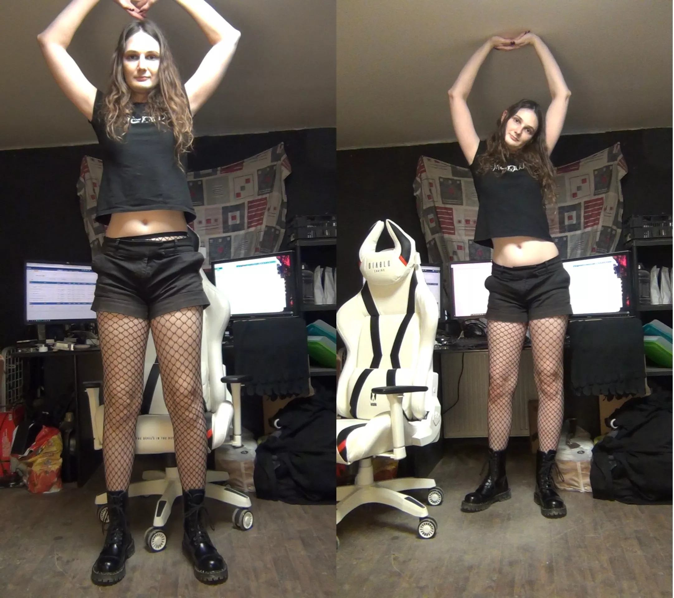 One tall me, two ... One tall me, two ...