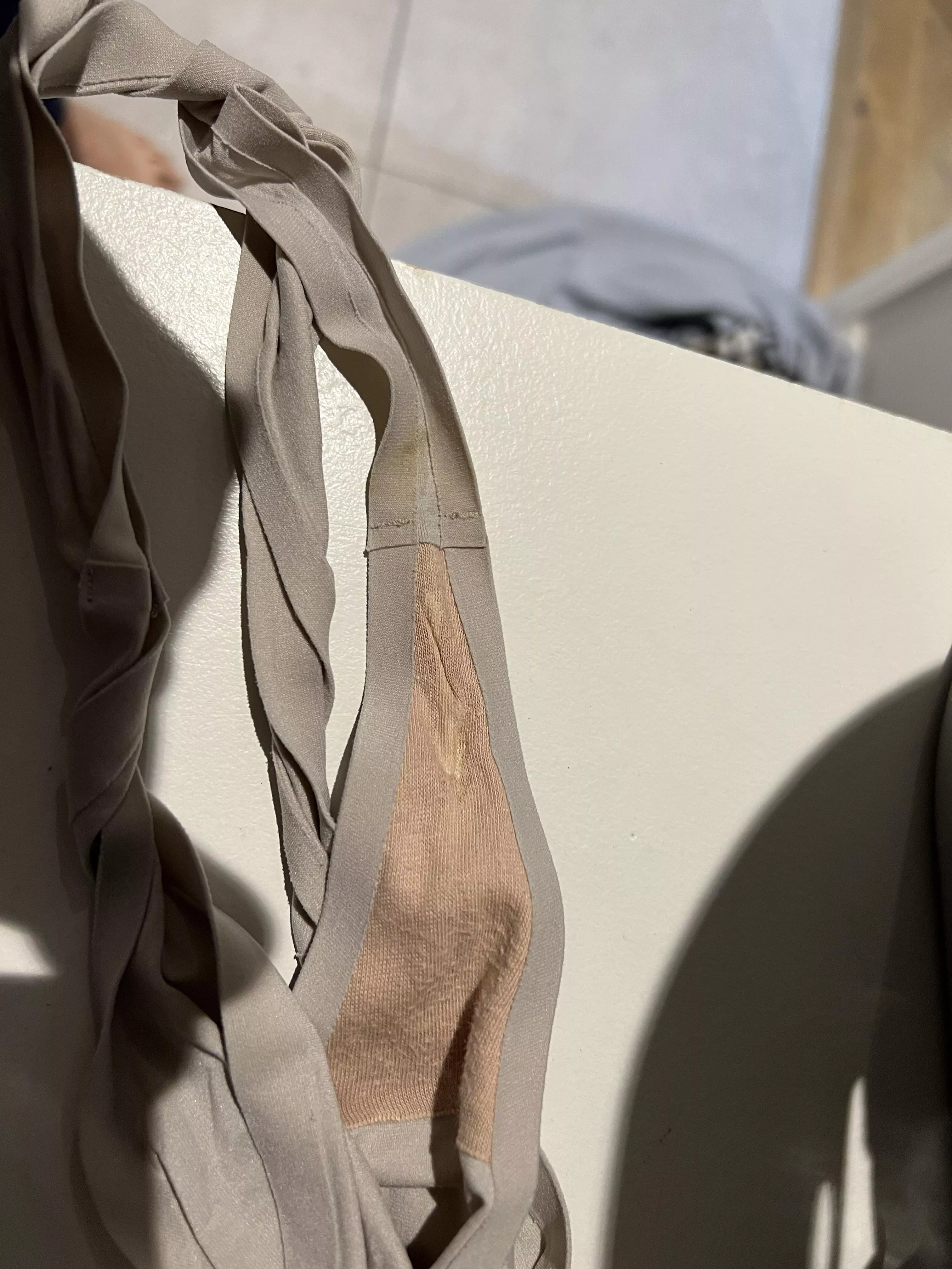 One up from last, pee, grool, sweat and skid …post thong workout