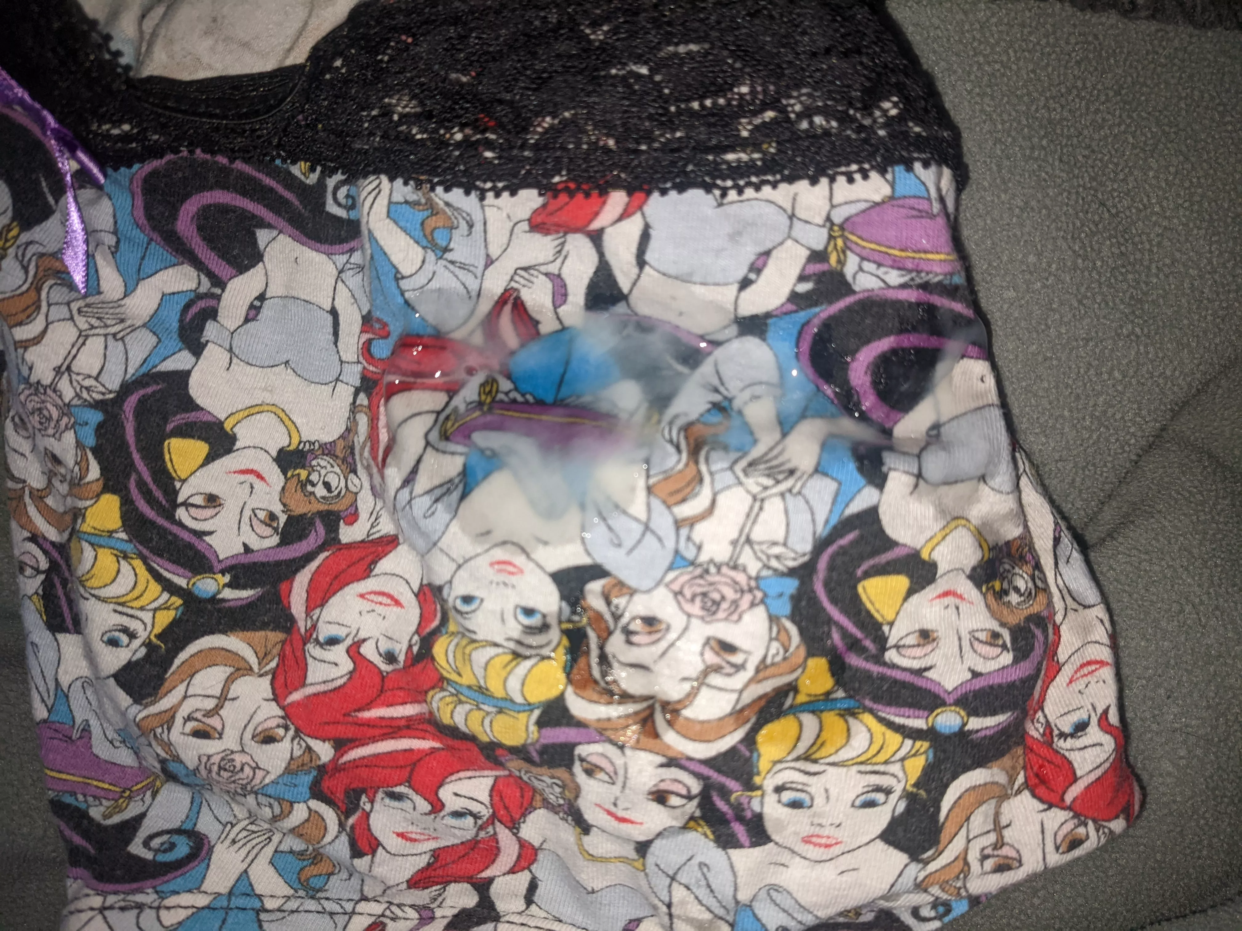 One whiff of my girlfriend's cousin's ass,and I was off to the races with her Disney Princess panties.