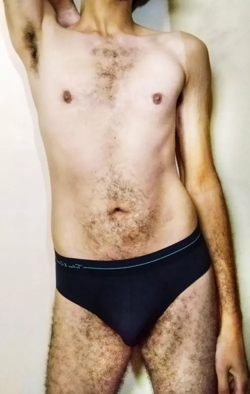 Onyx briefs. Bare minimum.