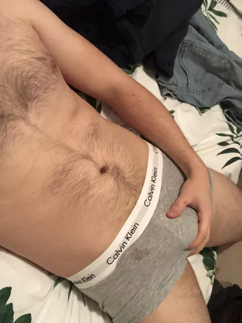 Oops, got some precum on my Calvins