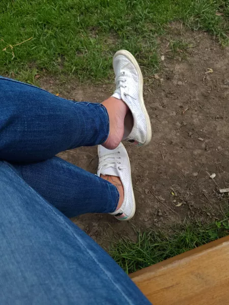 Oops, I forgot to wear socks....Wanna sniff?? Oops, I forgot to wear socks....Wanna sniff??