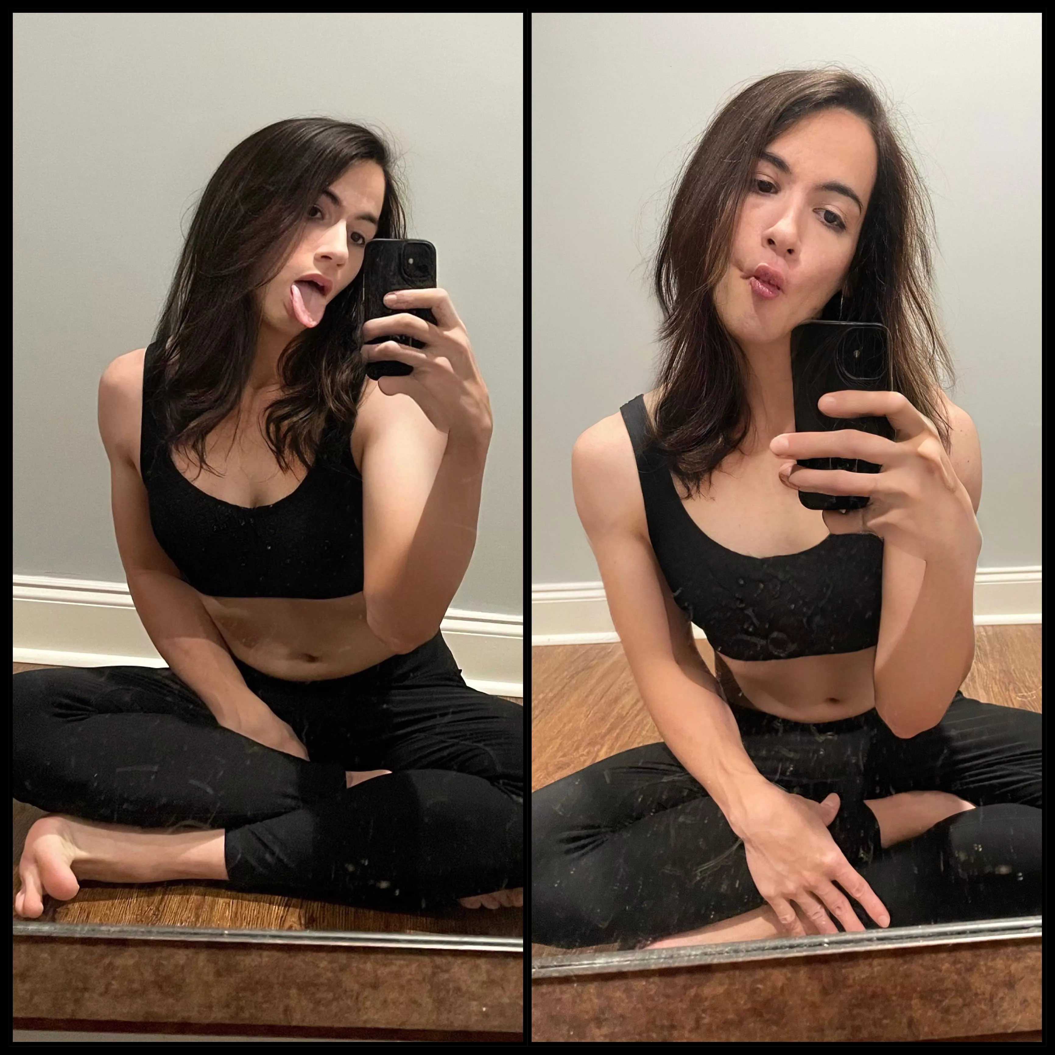 Open your present in my mouth? 🥺