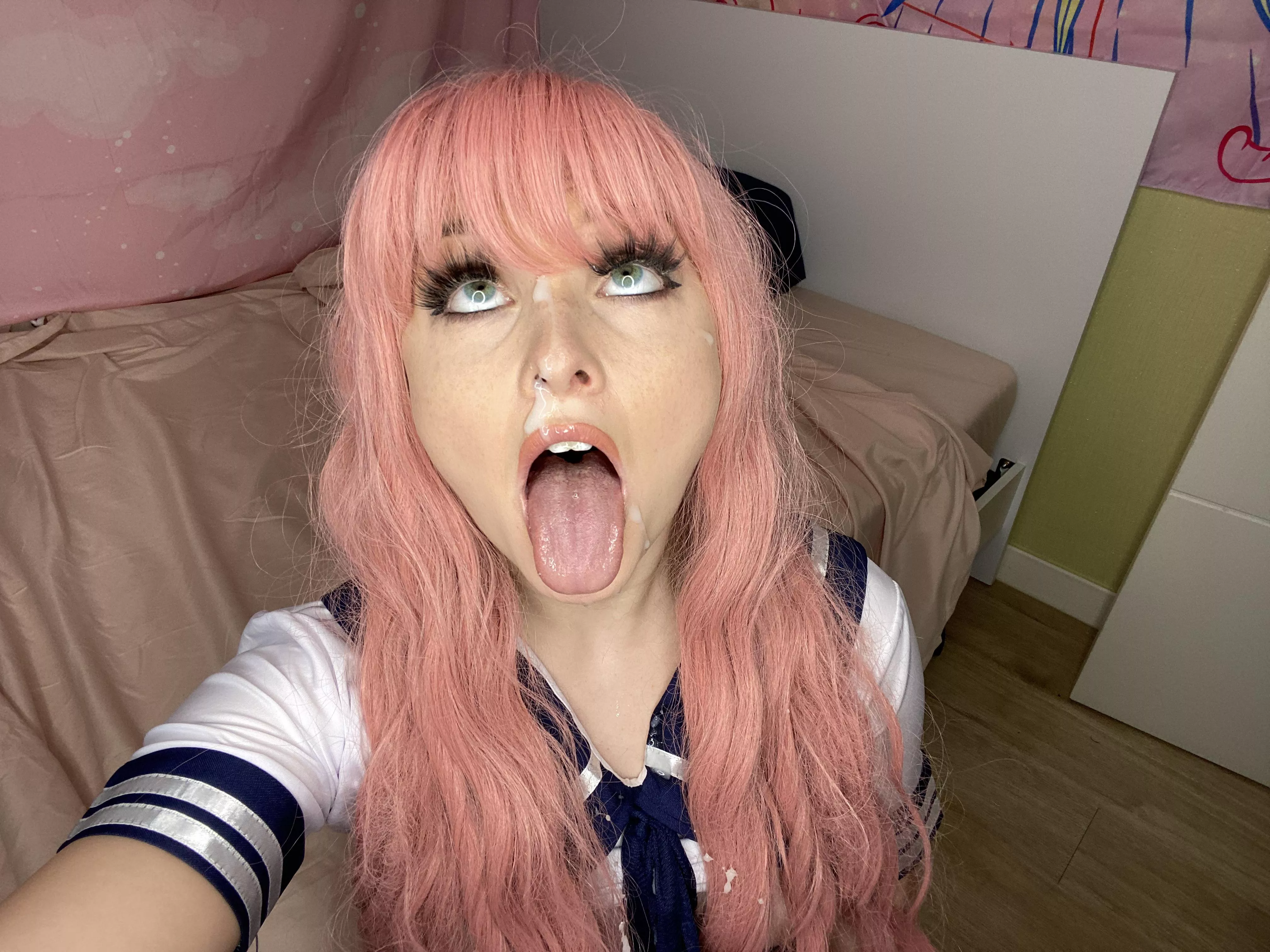 opened wide but he missed