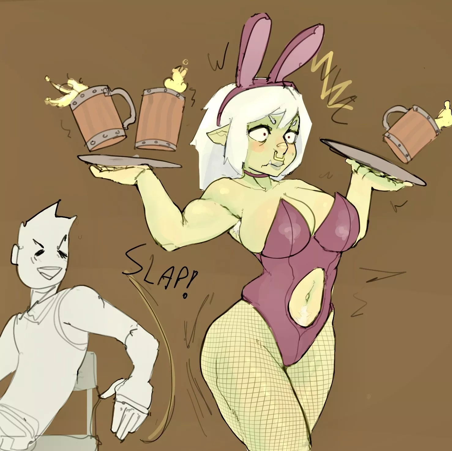 Orc waitress, by Gigawix Orc waitress, by Gigawix