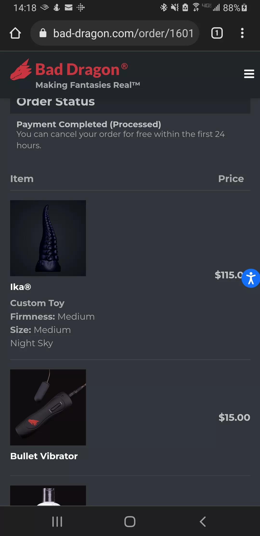 Ordered the wife her first Bad Dragon, can't wait to get this one in and try it out!