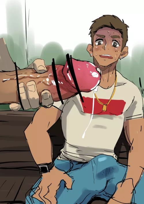 [Original Creation] (Seiji) Well it's atleast easier to say that he's not freaked out judging from that massive bulge...