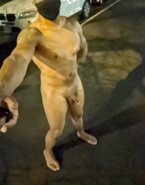 Out for a quick walk in a cold night