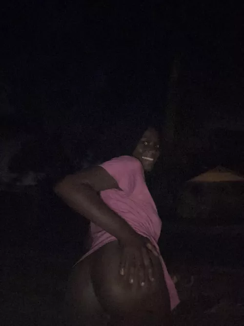 Outside before sunrise 🌅