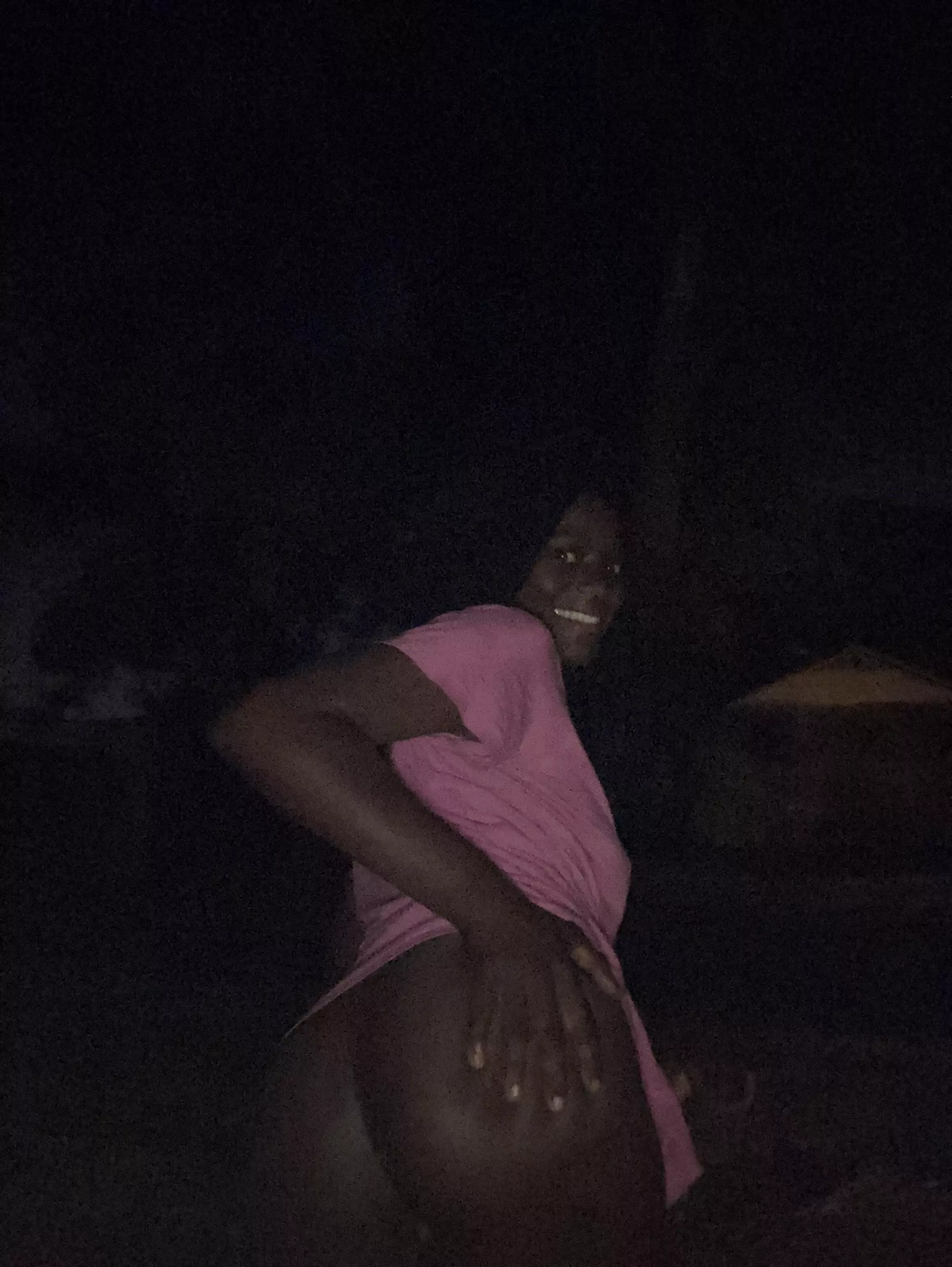 Outside before sunrise 🌅