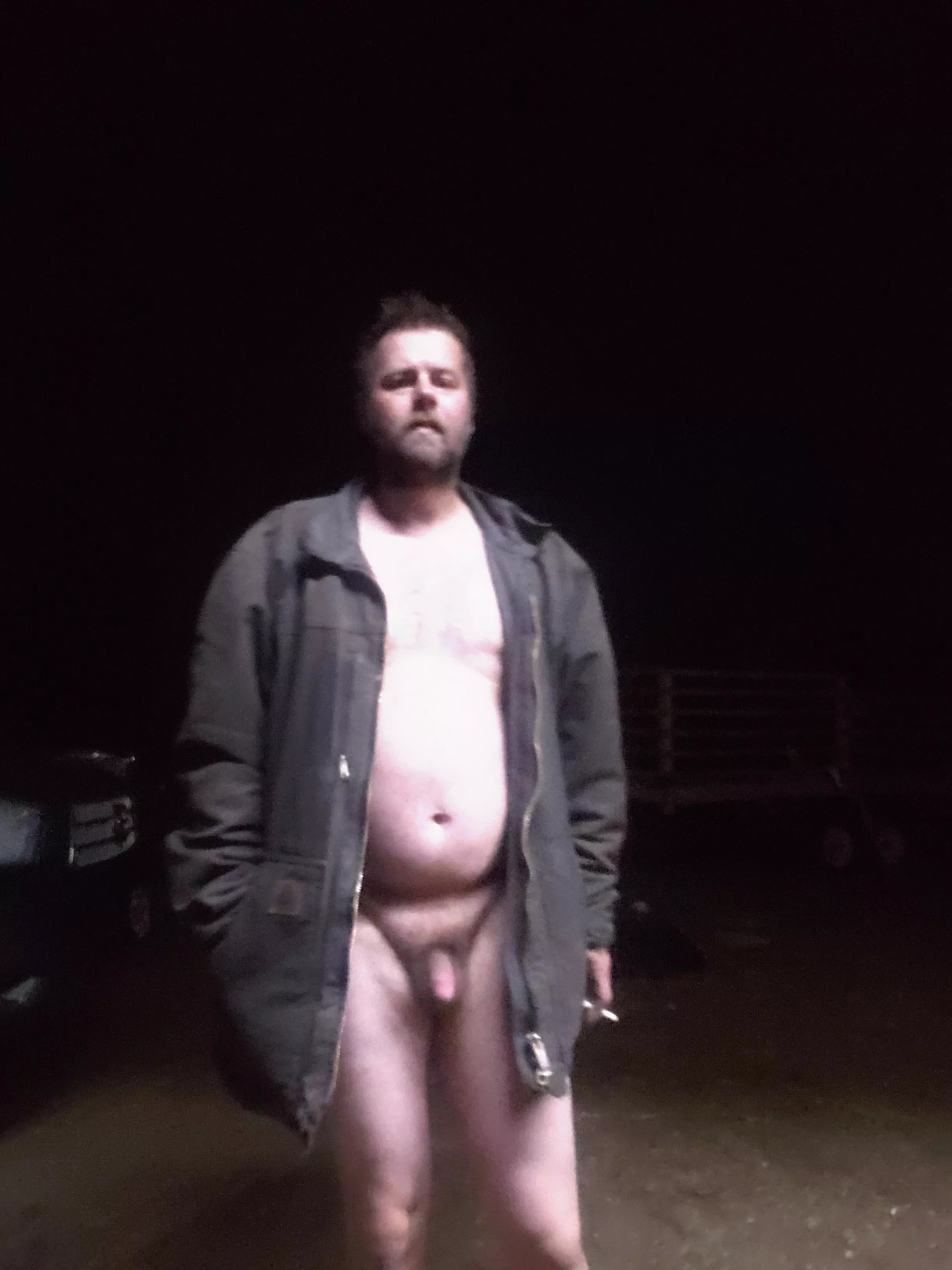 Outside for a smoke. A little chilly this morning