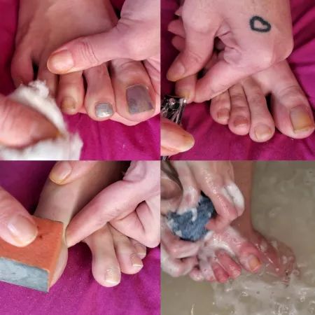 Pampering these pretty toes today! Guess what color Iβm going to paint them?