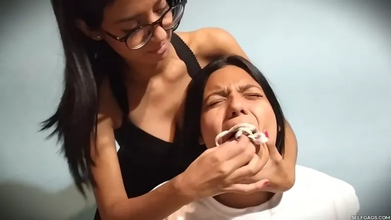 Panty Gagged By Roommate