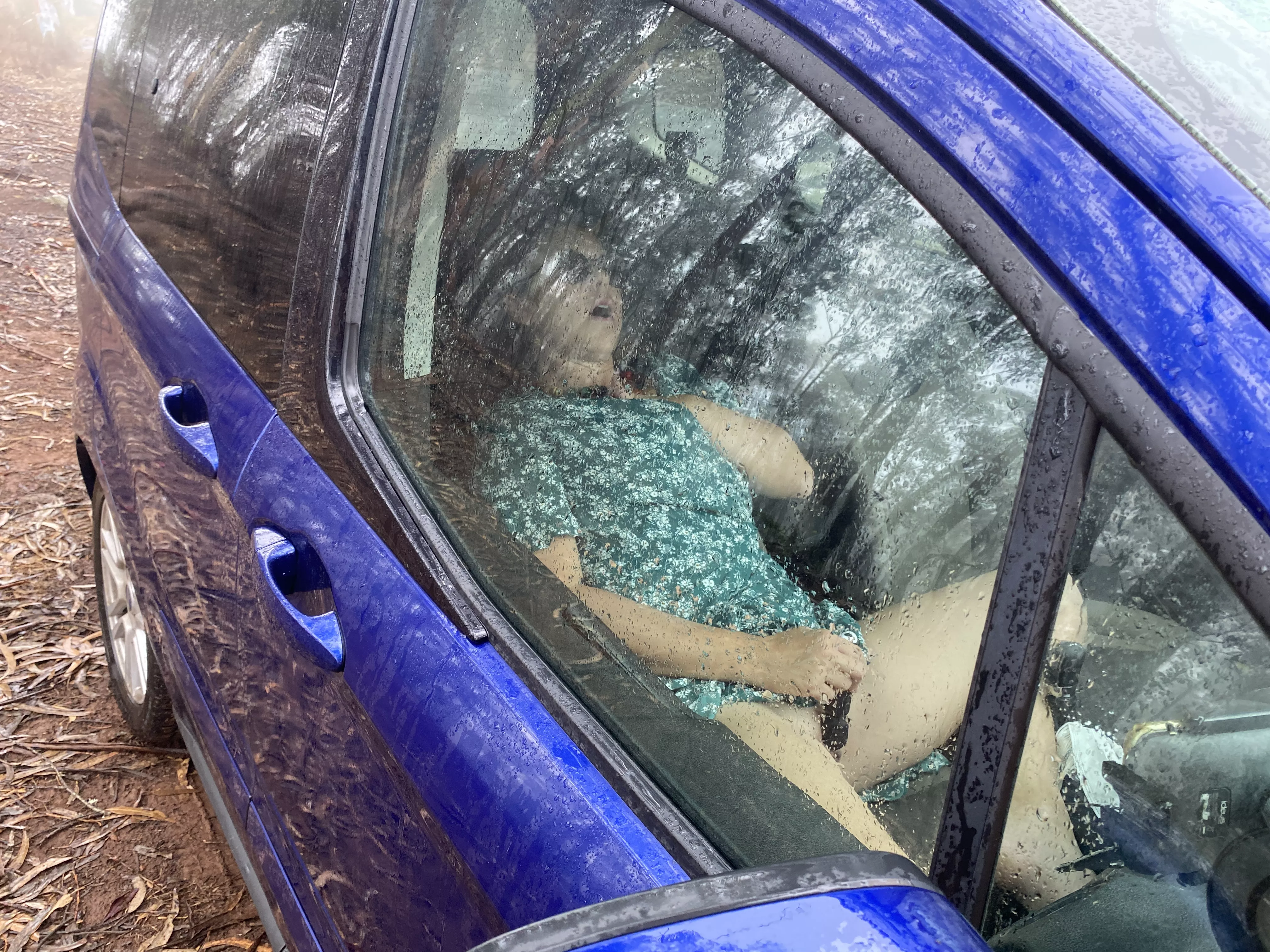 Parked for the lunch break. Would you stop and look into my car ?