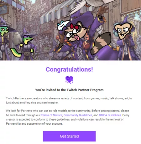 Partner application approved... on RACCOON APPRECIATION DAY!! (oct 1st)! I'm incredibly thankful and humbled. Never give up on your dreams!! You never know where they may take you! <3