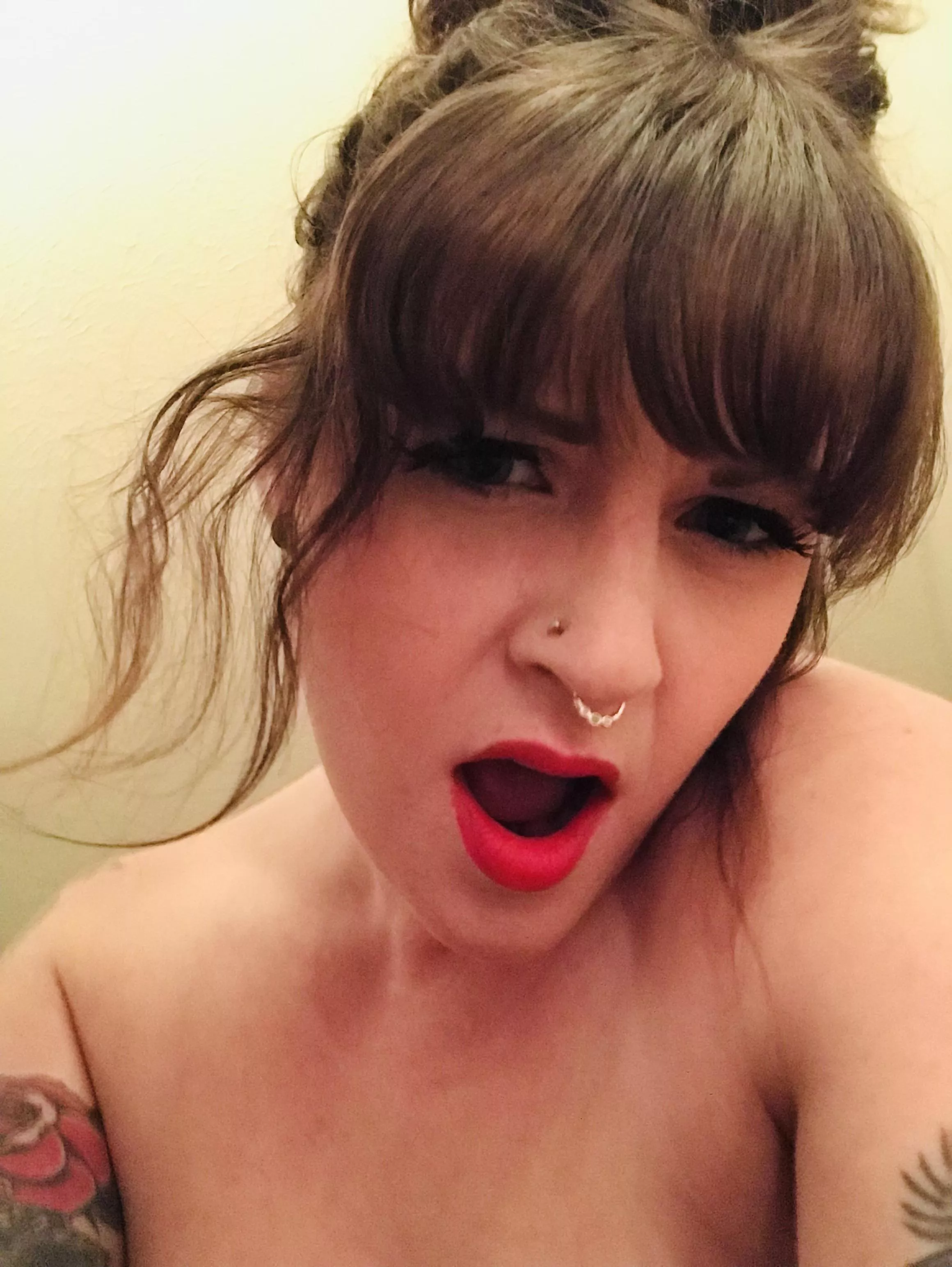 Partner caught my goofy O face 😉