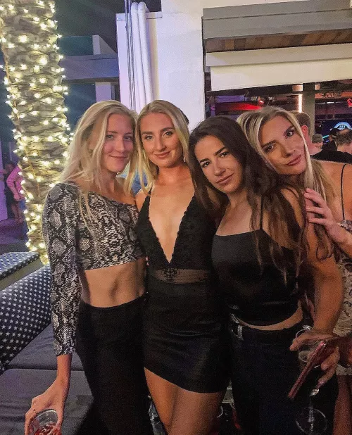 party girls, 3 blondes and a brunette party girls, 3 blondes and a brunette