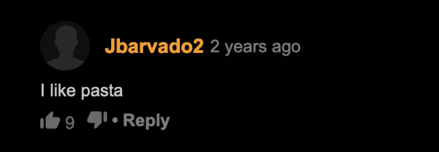 Pasta is nice